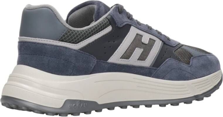 Hogan Iconische Suède Sneakers voor Mannen Blue Heren