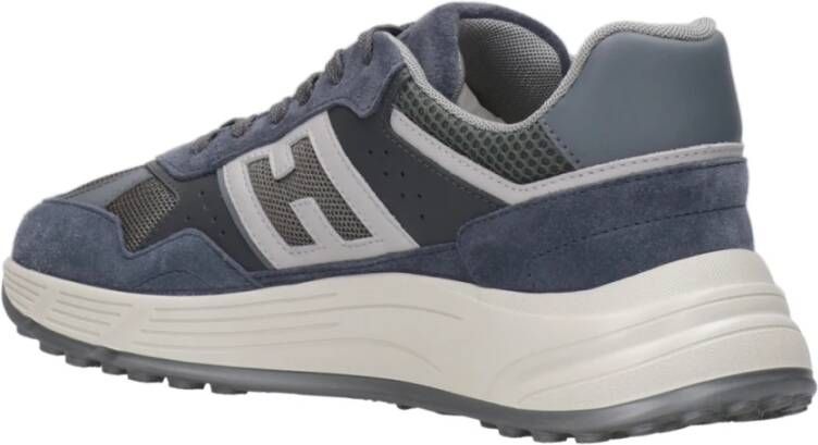 Hogan Iconische Suède Sneakers voor Mannen Blue Heren