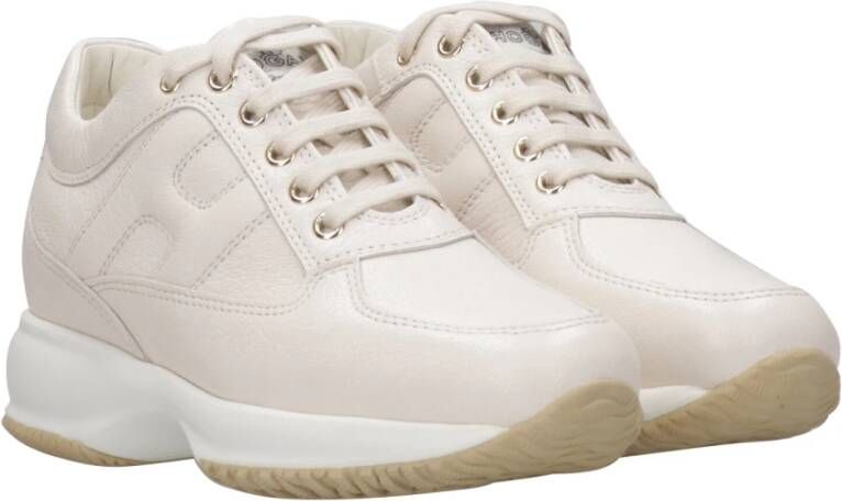 Hogan Interactieve Leren Sneakers White Dames