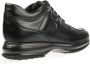 Hogan Interactieve Leren Sneakers Zwart Black Heren - Thumbnail 2