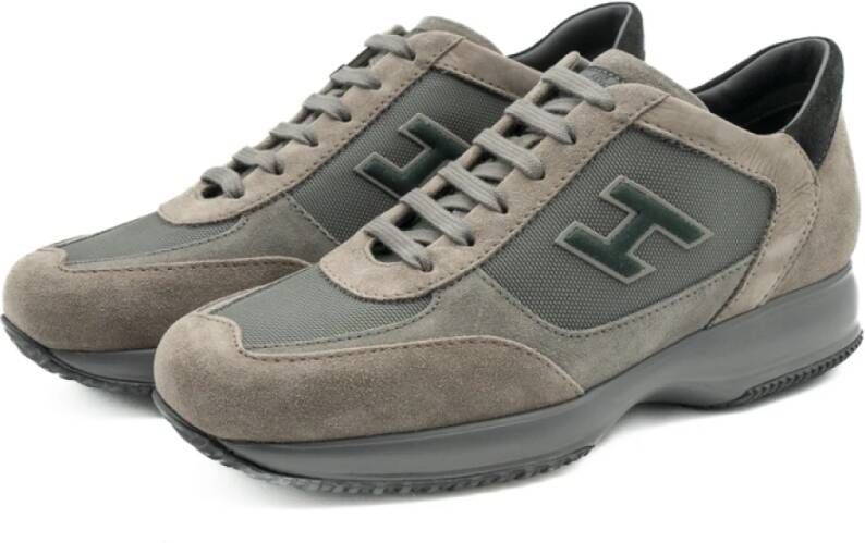 Hogan Interactieve Sneakers voor Mannen Verhogen Stijl Gray Heren