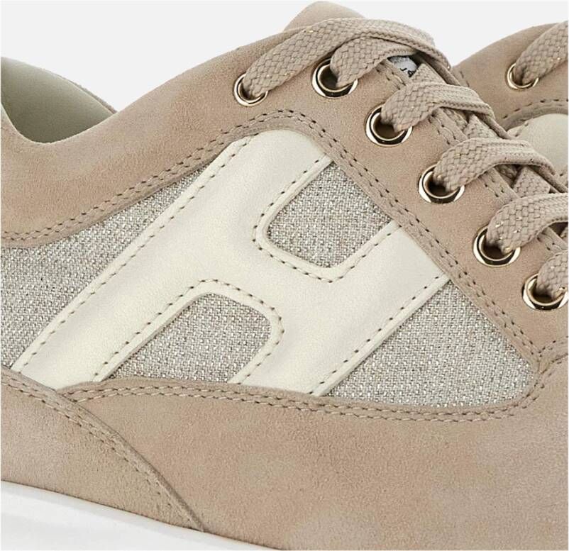 Hogan Interactieve Stijlvolle Sneakers Beige Dames