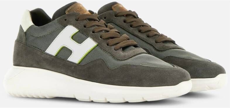 Hogan Interactieve Stijlvolle Sneakers Green Heren