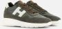 Hogan Interactieve Stijlvolle Sneakers Green Heren - Thumbnail 4