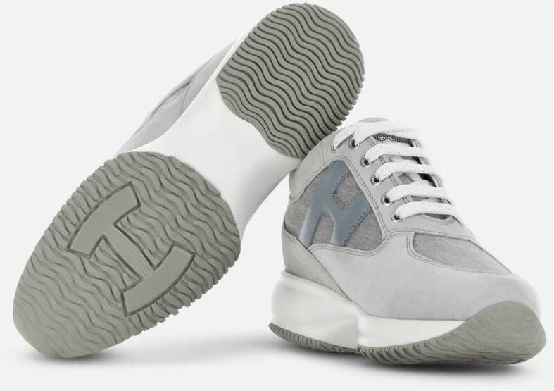 Hogan Interactieve Stijlvolle Sneakers voor Actieve Levensstijl Gray Dames