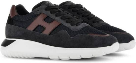 Hogan Interactive3 Sneakers Zwart Hematiet Multi Black Heren