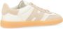 Hogan Ivoor en beige leren sneaker Cool Beige Dames - Thumbnail 5