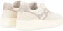 Hogan Ivoor en Goud Retro Sneaker Model H630 White Dames - Thumbnail 3