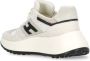 Hogan Ivoor Leren Sneakers met Technische Stof Beige Dames - Thumbnail 4