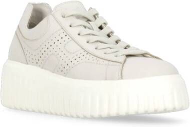 Hogan Ivoor Leren Sneakers voor Vrouwen Beige Dames