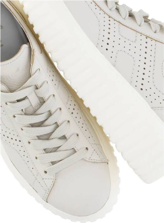 Hogan Ivoor Leren Sneakers voor Vrouwen Beige Dames