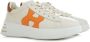 Hogan Platte schoenen in crème oranje leer Multicolor Dames - Thumbnail 9