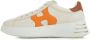 Hogan Platte schoenen in crème oranje leer Multicolor Dames - Thumbnail 10
