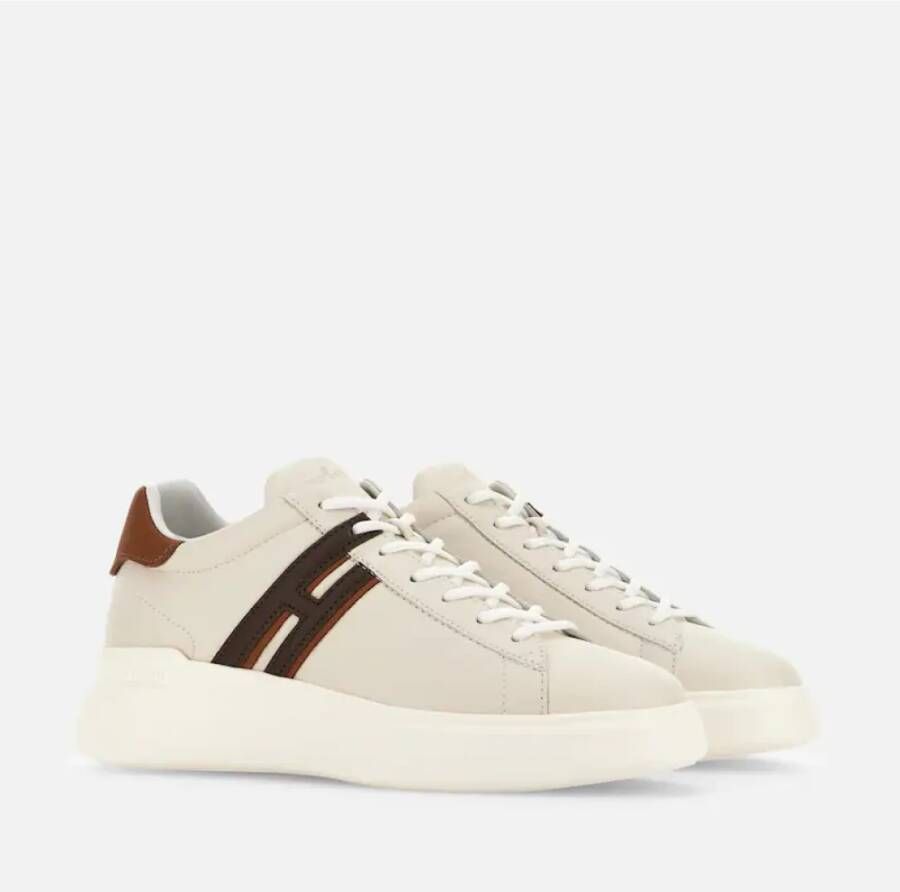 Hogan Ivoor Sneakers met Memory Foam Binnenzool Beige Heren