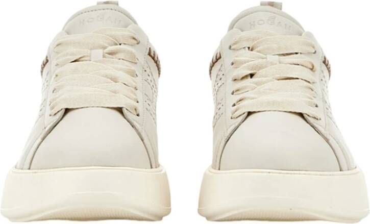 Hogan Ivoor Sneakers voor Stijlvolle Outfits Beige Dames