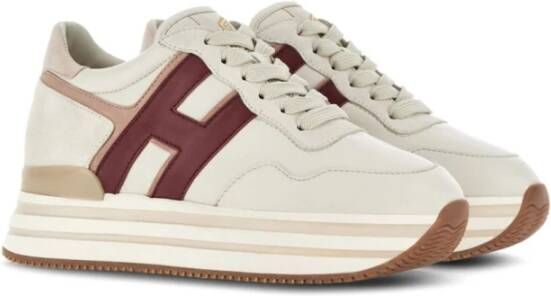 Hogan Ivoor Sneakers voor stijlvolle outfits Beige Dames