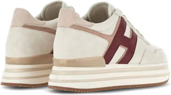 Hogan Ivoor Sneakers voor stijlvolle outfits Beige Dames