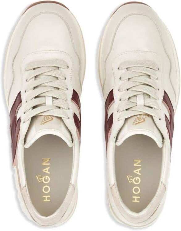 Hogan Ivoor Sneakers voor stijlvolle outfits Beige Dames