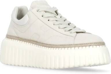 Hogan Ivoor Suède Sneakers voor Vrouw Beige Dames