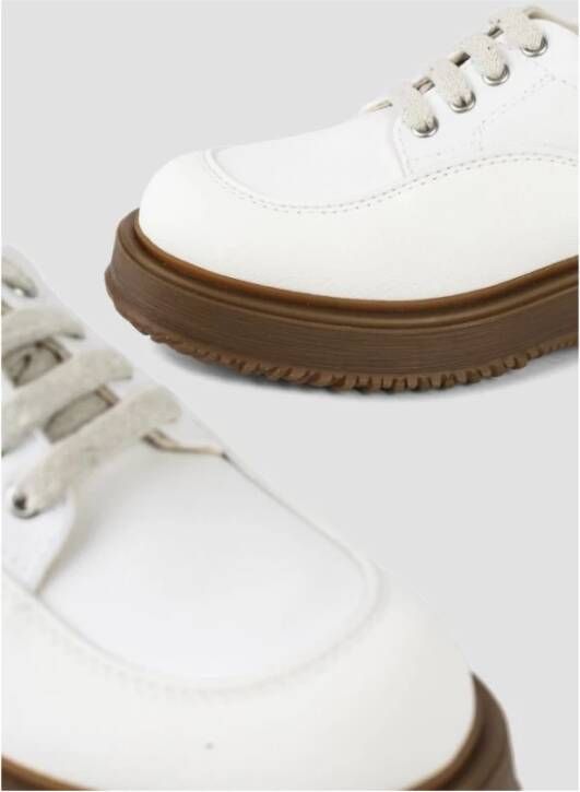 Hogan Klassieke leren loafers met gesp White Dames