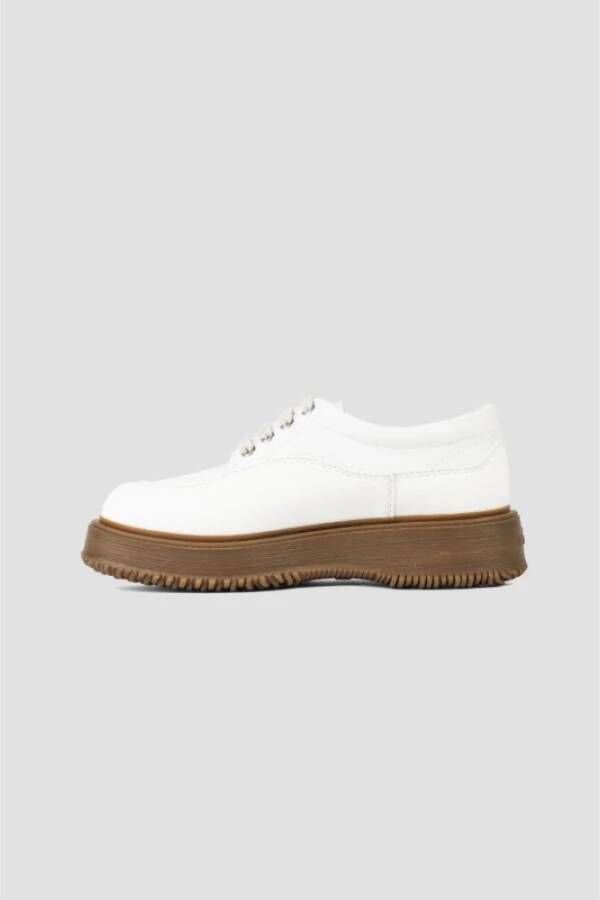 Hogan Klassieke leren loafers met gesp White Dames