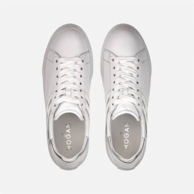 Hogan Klassieke leren sneakers met eigentijdse twist Gray Dames