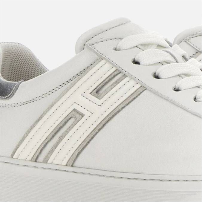 Hogan Klassieke leren sneakers met eigentijdse twist Gray Dames