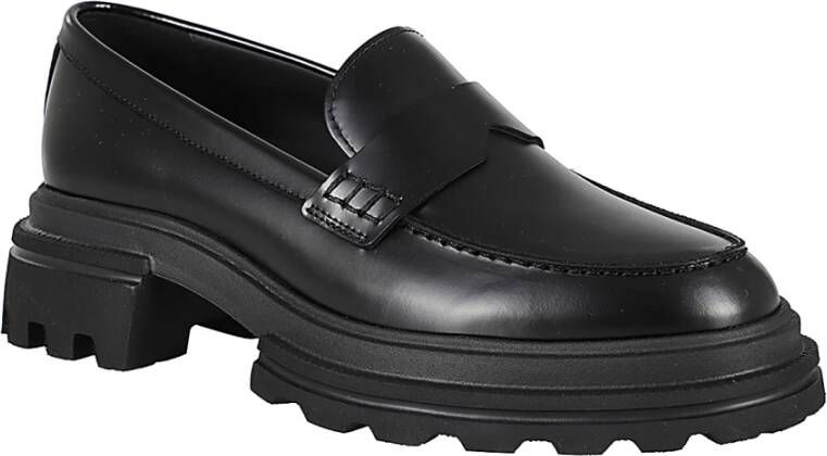 Hogan Klassieke Loafer Schoen Black Dames