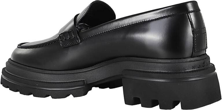 Hogan Klassieke Loafer Schoen Black Dames