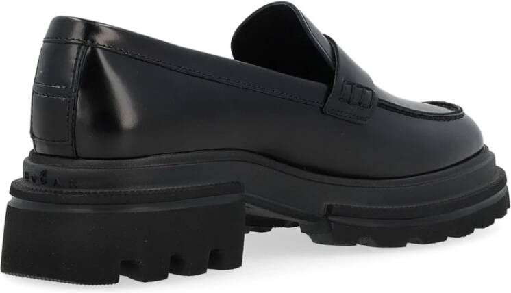 Hogan Klassieke Zwarte Loafer Schoen Black Dames