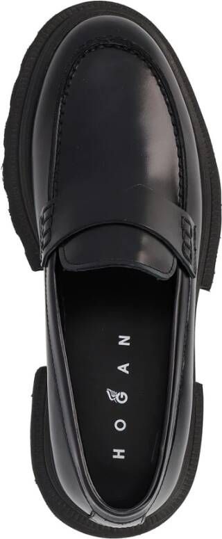 Hogan Klassieke Zwarte Loafer Schoen Black Dames