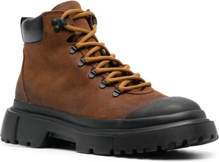 Hogan Lace-up Boots Bruin Heren