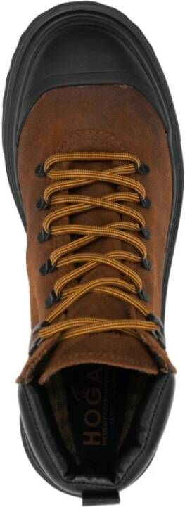 Hogan Lace-up Boots Bruin Heren