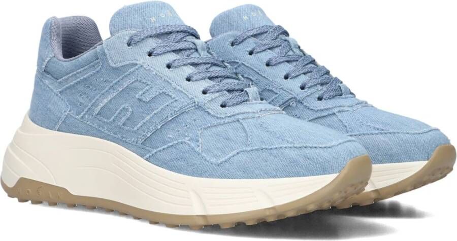 Hogan Lage Dames Canvas Sneakers Blue Dames