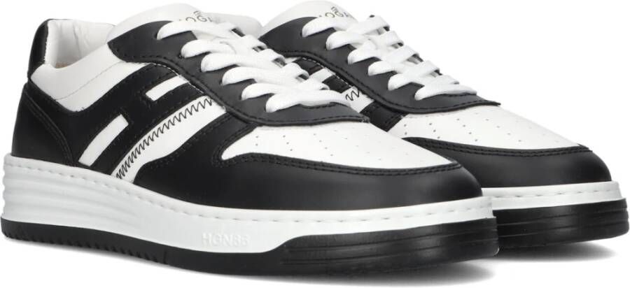 Hogan Lage Sneakers van Leer Black Dames