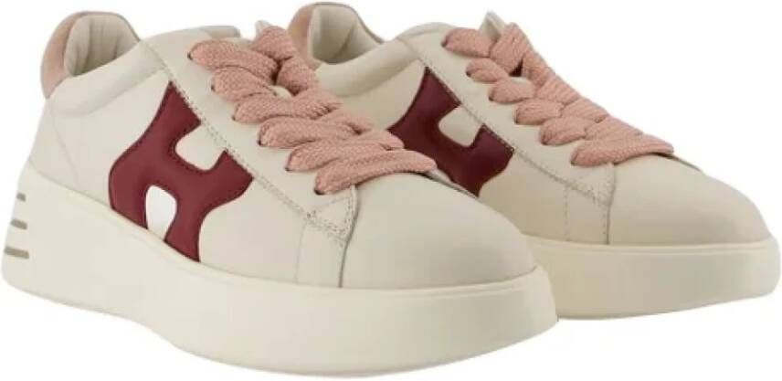 Hogan Leather sneakers Beige Dames