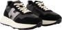 Hogan Zwarte Leren Sneakers met Metalen Logo Black Dames - Thumbnail 22