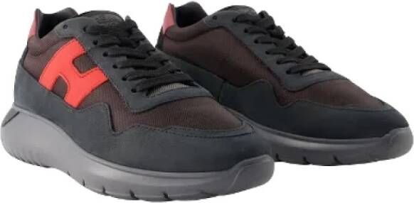 Hogan Leather sneakers Black Heren