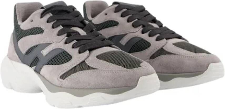 Hogan Leather sneakers Gray Dames