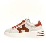 Hogan Leren Oranje Sneakers Rebel Stijl White Dames - Thumbnail 3