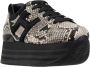 Hogan Leren Slangen Stijl Veterschoenen Black Dames - Thumbnail 2