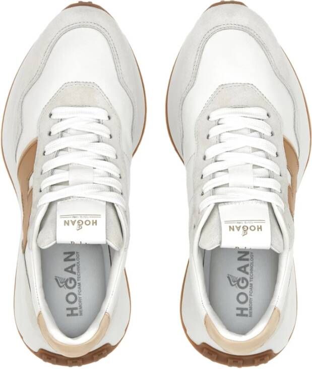 Hogan Leren Sneaker met Logo Detail Multicolor Dames