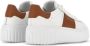 Hogan Leren Sneakers Bruin Panel Ontwerp Multicolor Dames - Thumbnail 4