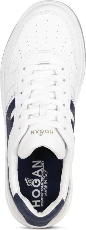 Hogan Leren sneakers met geheugenschuimzool White Heren