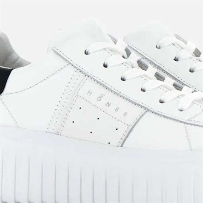 Hogan Leren Sneakers met H-Strepen White Dames