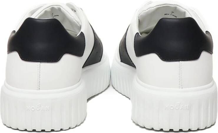 Hogan Leren sneakers met klinknageldetails White Heren