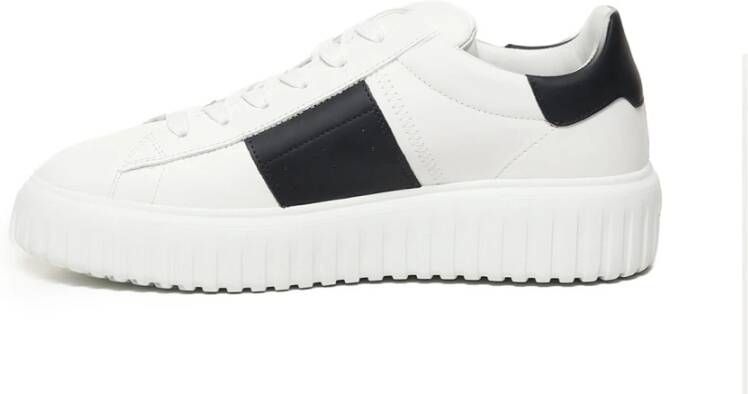 Hogan Leren sneakers met klinknageldetails White Heren