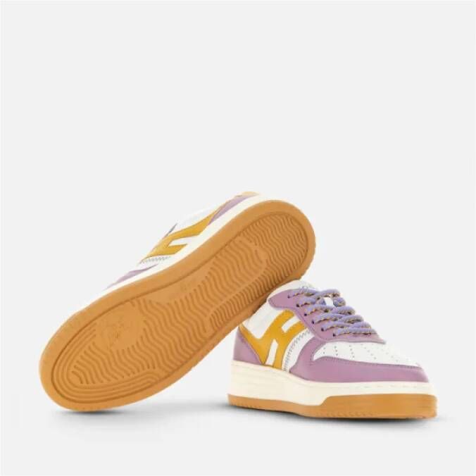 Hogan Leren Sneakers met Memory Foam Zool Purple Dames