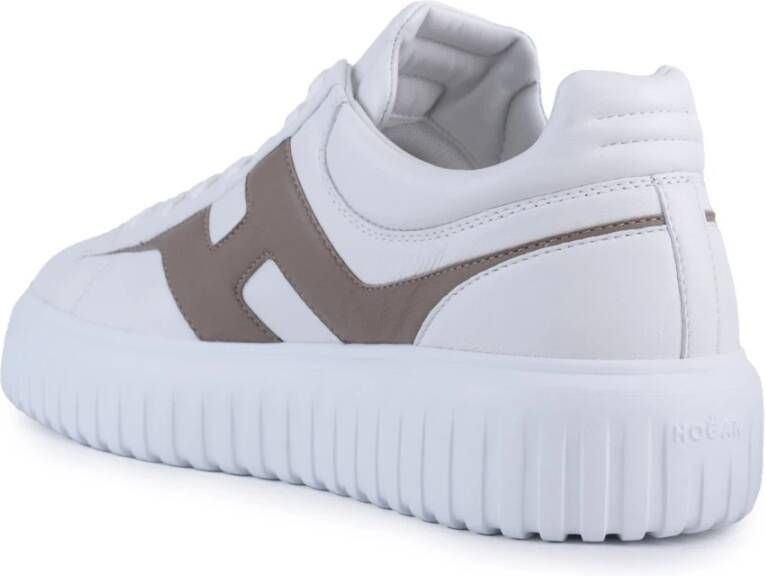 Hogan Leren sneakers met memory foam zool White Heren