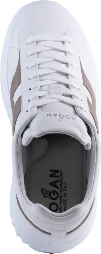 Hogan Leren sneakers met memory foam zool White Heren